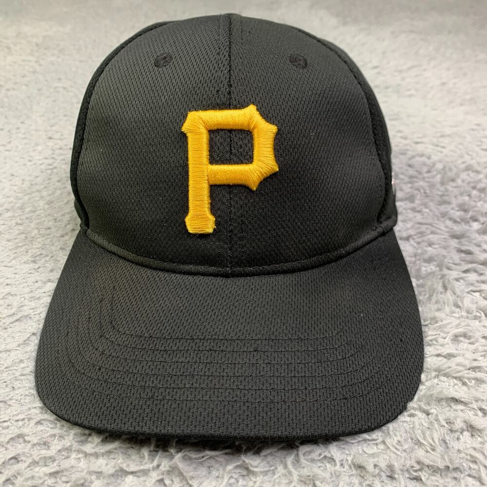 Pittsburgh Pirates Hat Cap Strap Back Black Gold Embroidered Logo MLB Mens